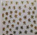 #129 Metallic doodle flowers 3 color options