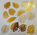 #31 Metallic UV DTF-Tropical Leaves- available in Gold and Holo Green