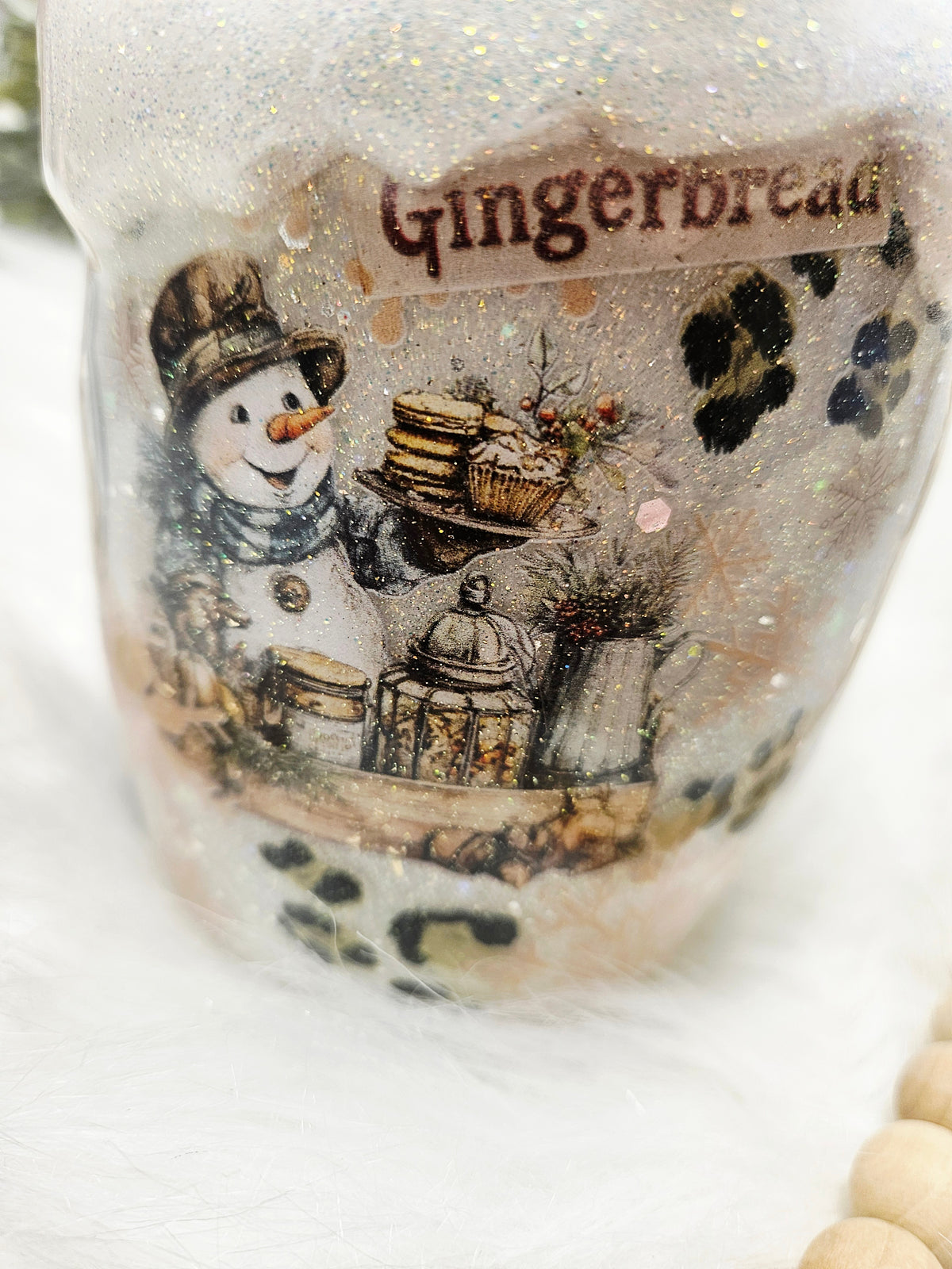 Leopard snowman Stainless Coffee Mug