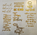 #30 Metallic UV DTF-Quotes- available in Gold