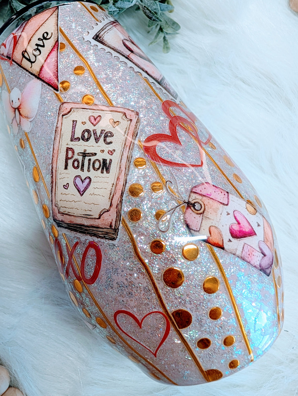 17oz Love stemmy Stainless steel finished Tumbler