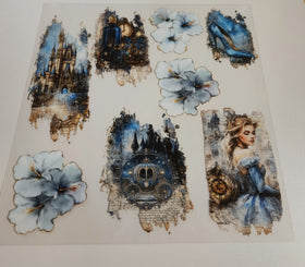 #105 Double Sided Cinderella Torn Pages