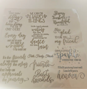 #14 Metallic UV DTF-Inspirational- available in Gold and Silver