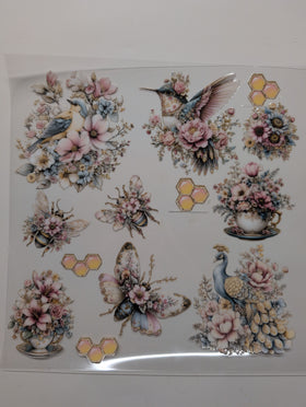 Bloom Box Extras UV DTF Decal sheets 9 design Options  available