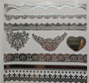 #130 Metalliic Lace Borders #2 3 color options