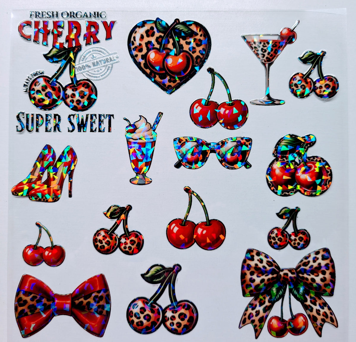 #92 Leopard Cherry Holographic