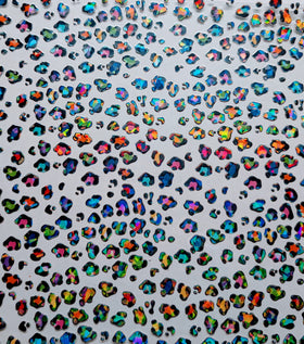 #78 Neon Leopard Spots Shattered effect