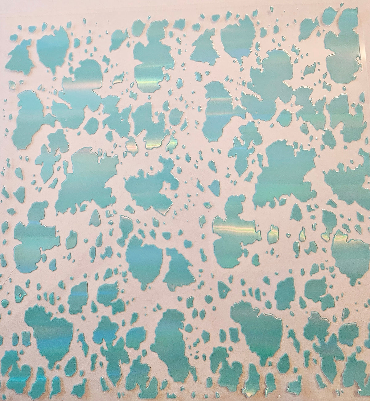 #32 Metallic UV DTF-Cow Spots- available in Gold, Silver, Holo Black, Holo Teal, Holo Pink and holo white