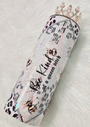 Bee kind of a Queen Bitch 20oz skinny tumbler with crown topper