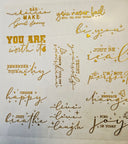 #29 Metallic UV DTF-Quotes- available in Gold