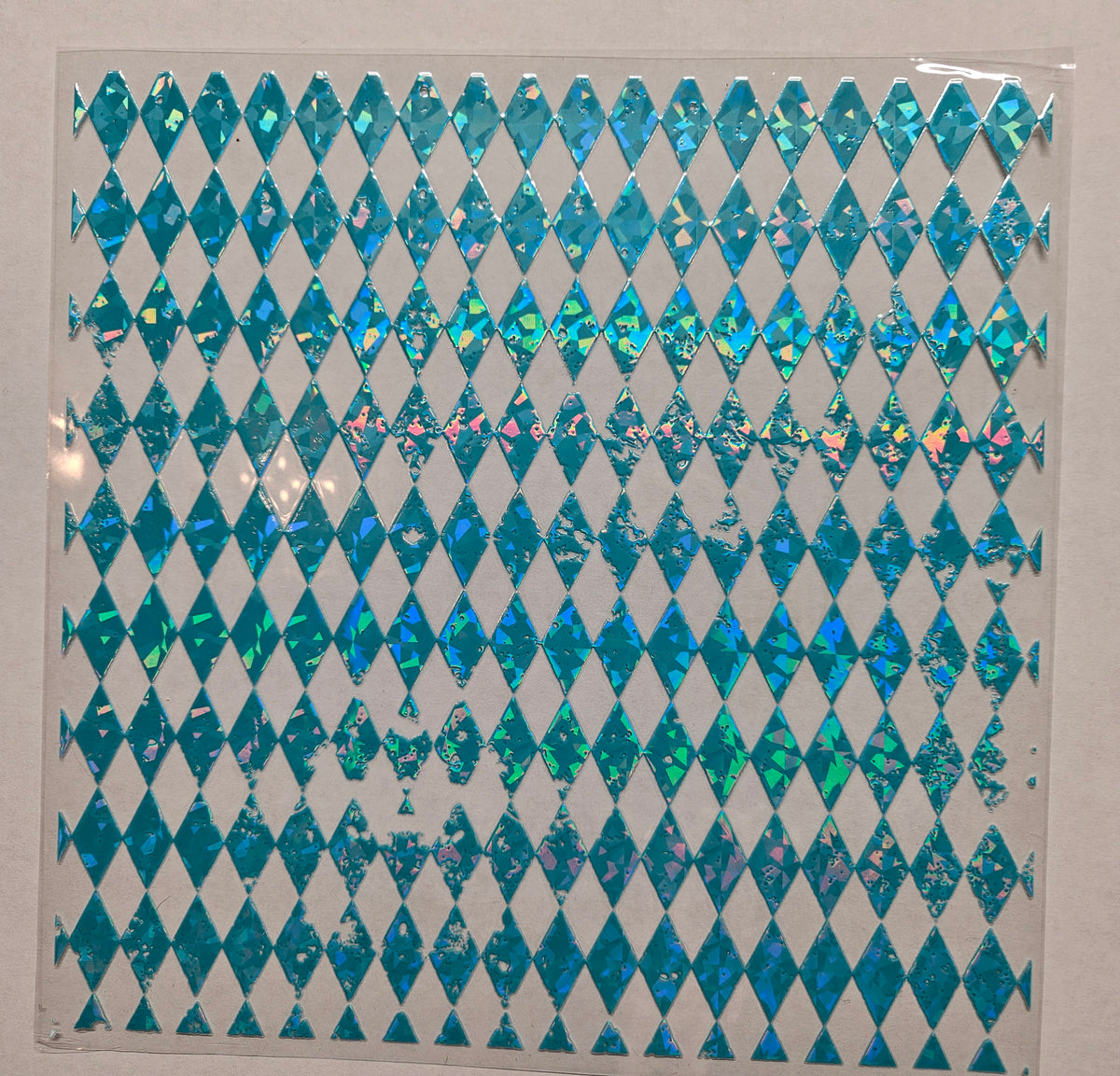 #62 Distressed Harlequin Shattered- available in Teal, Purple, Orange and Black