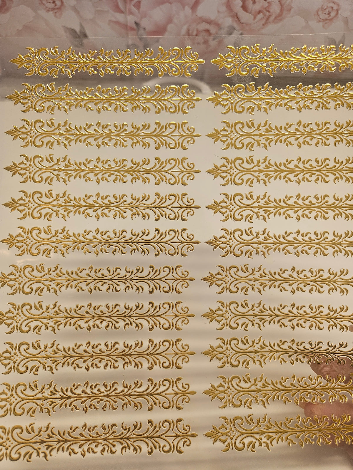 #1 Metallic UV DTF- Scrolls- available in Gold and Silver