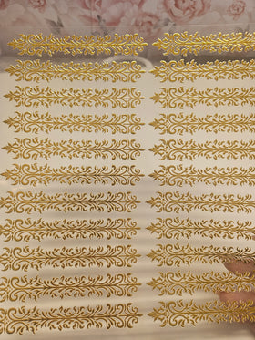 #1 Metallic UV DTF- Scrolls- available in Gold and Silver