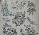 #149 Metallic Floral Outline