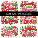 Berry Sweet UV DTF Decal sheets 11 Designs available