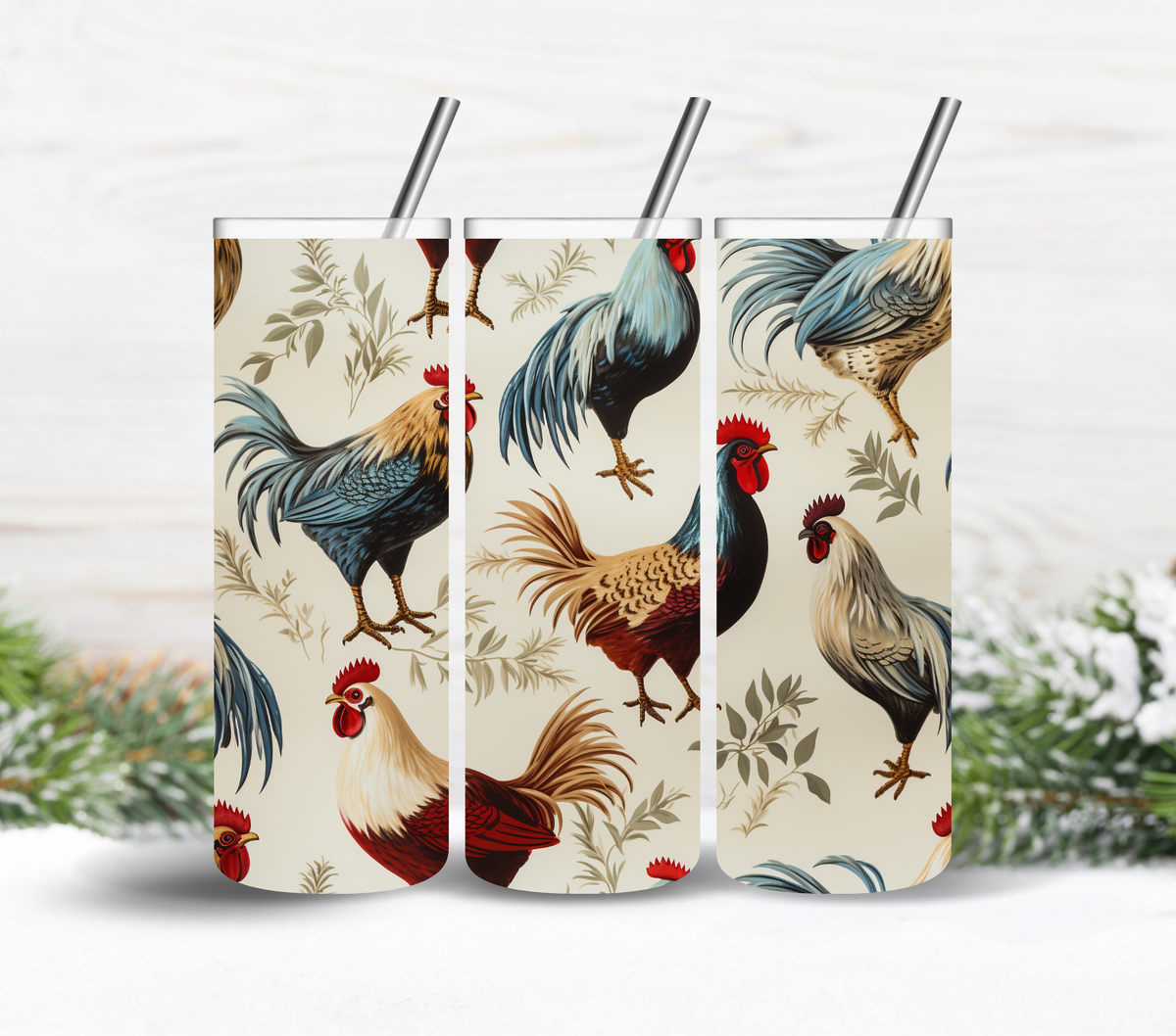 Rustic chickens vinyl wraps – Kraft Craze