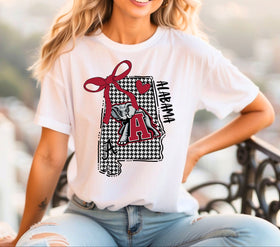 Alabama Coquette Doodle Map DTF Transfer