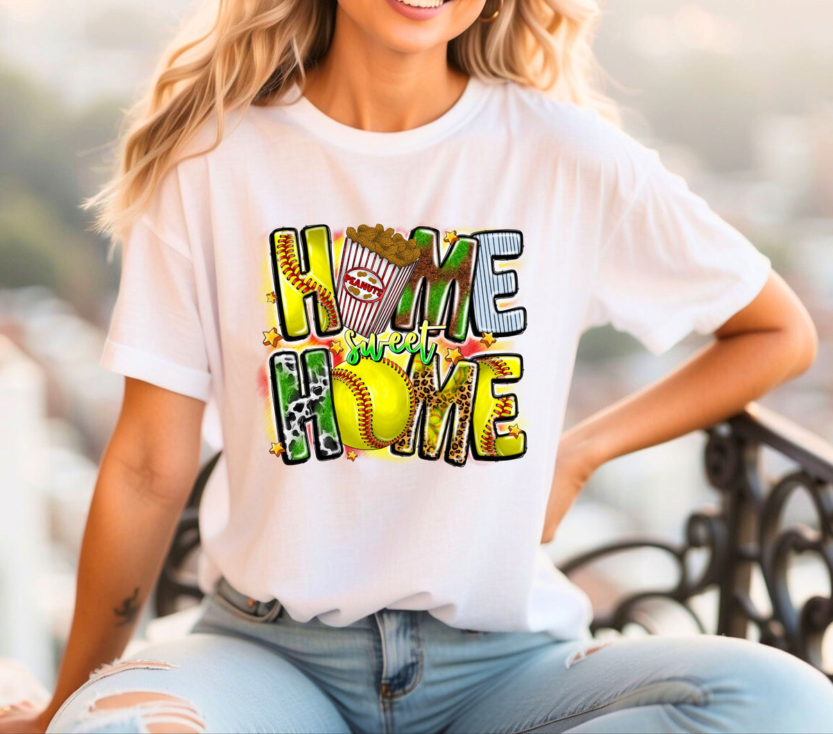 Home sweet Home Softball DTF Transfer