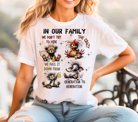 In our Family DTF Transfer