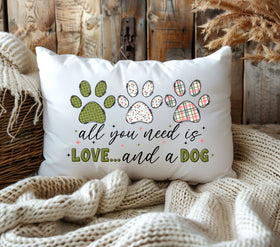 All you need is love and a dog DTF Transfer
