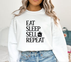 Eat sleep sell repeat DTF Transfers