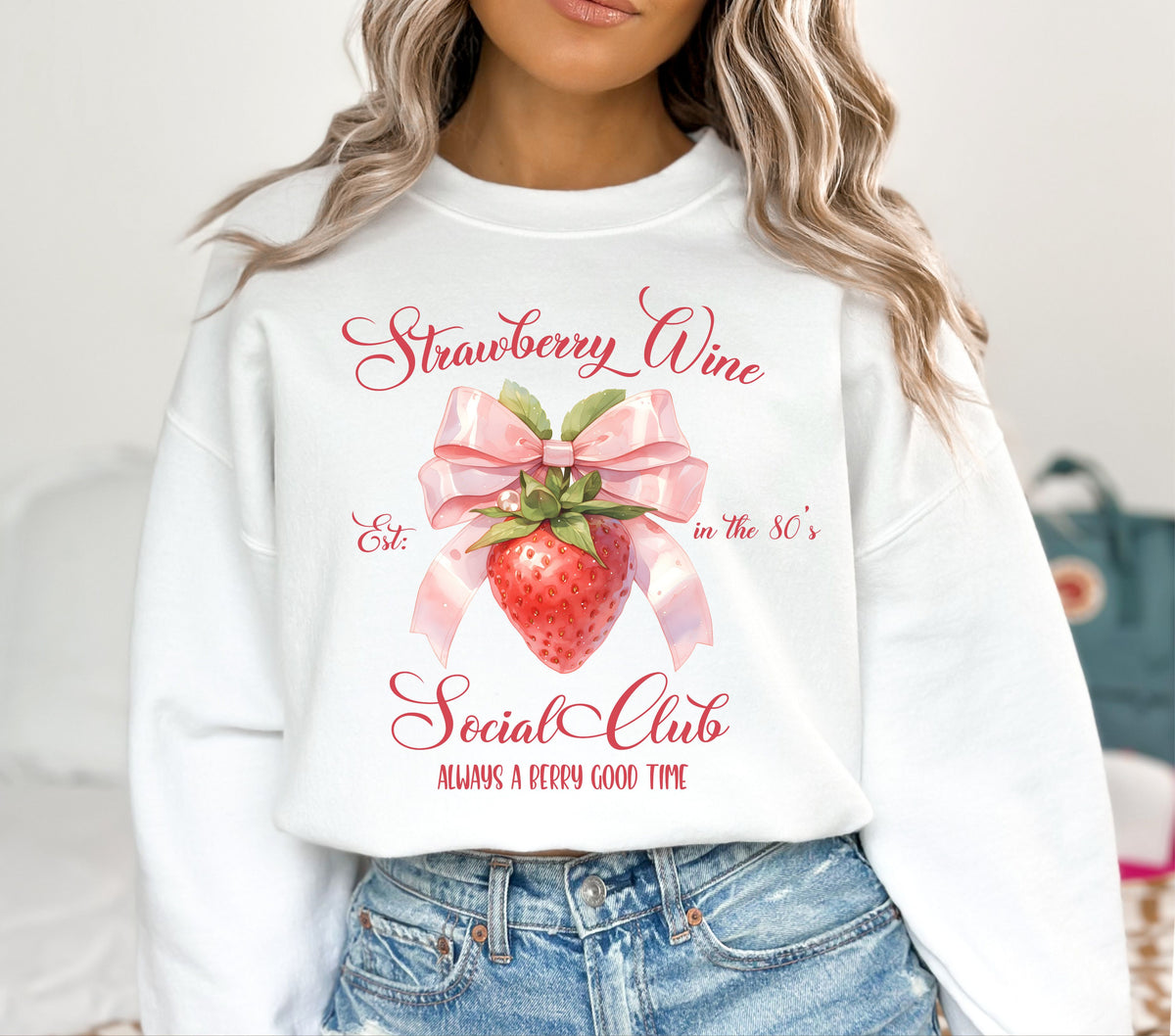 Strawberry wine social club DTF Transfers