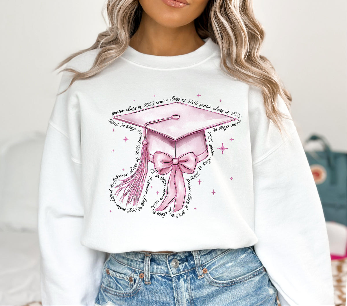Pink cap class of 2025 DTF Transfers