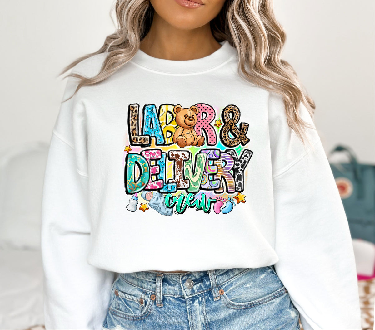 Labor and Delivery Crew DTF Transfers
