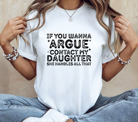 Contact my daughter DTF Transfers