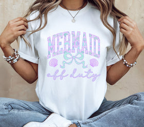Mermaid off duty DTF Transfers