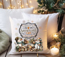 Frosty's Snowflake Cafe DTF Transfers for pillows and towels