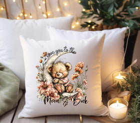 Love you to the Moon and Back Bear DTF Transfers for pillows