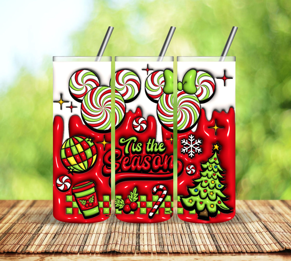 Tis the season vinyl tumbler wraps