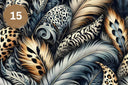 Feather Leopard Vol. 2 Vinyl collection- 12x12 vinyl sheets-20 designs available