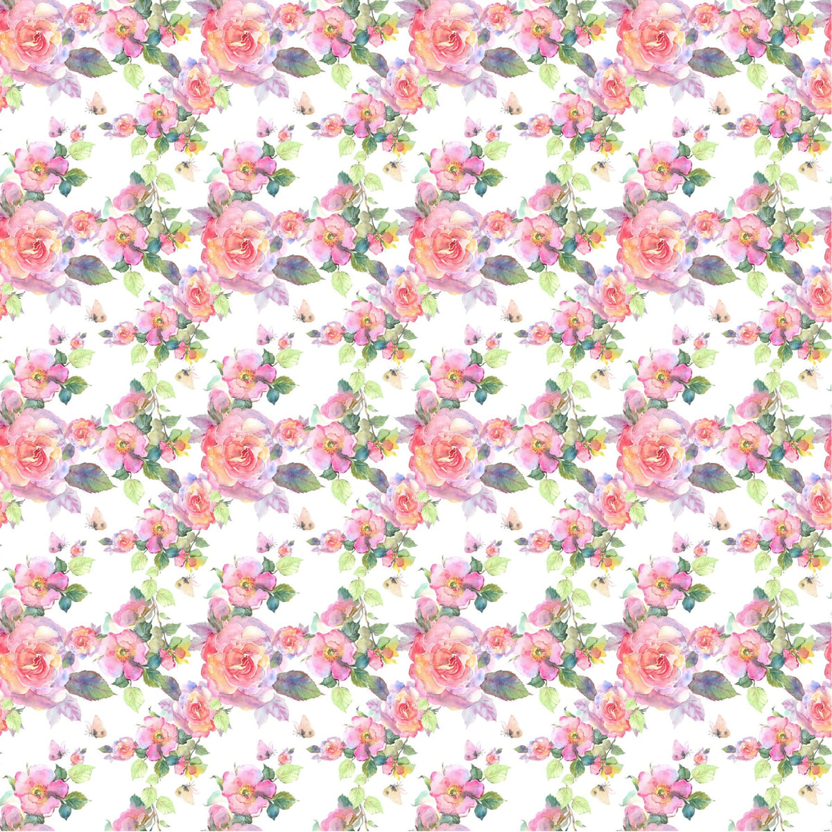 Watercolor Roses - Adhesive Vinyl