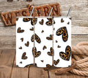 Western Leopard print hearts- vinyl tumbler wraps