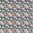 Flowers On Squares - Adhesive Vinyl