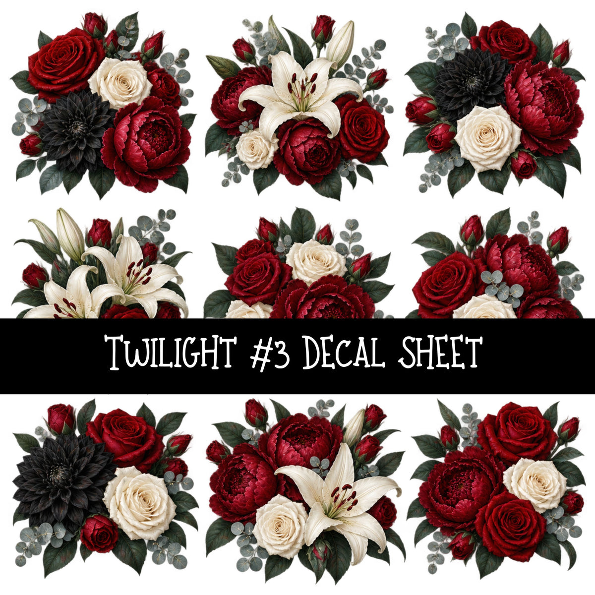 Twilight UV DTF Decal sheets 6 Designs available