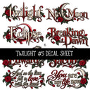 Twilight UV DTF Decal sheets 6 Designs available
