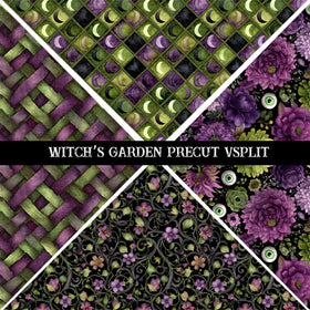 Witch's Garden precut Vsplits 12x12 vinyl sheet