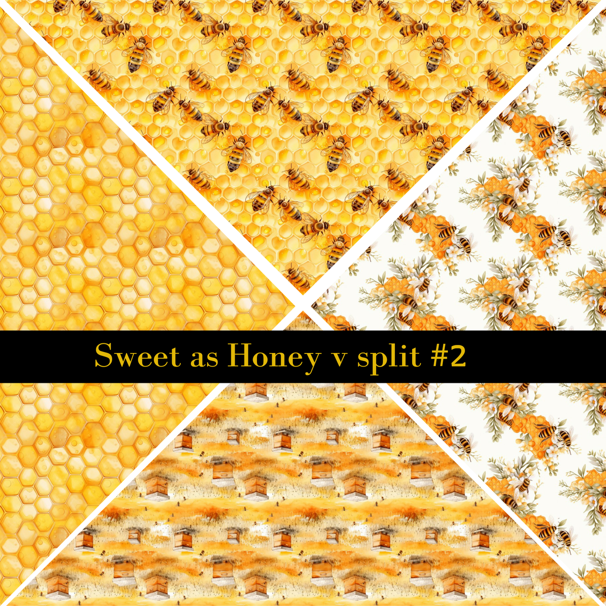 Sweet as Honey precut VSplits -12x12 vinyl sheet (2 Variants)