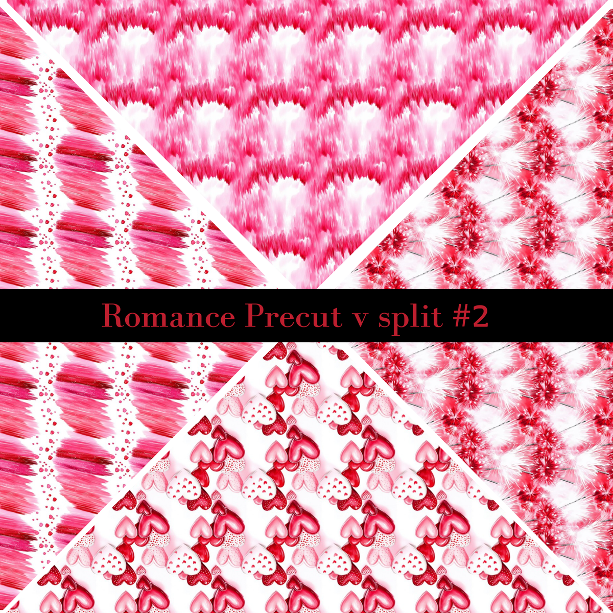 Romance precut VSplits -12x12 vinyl sheet (4 Variants)