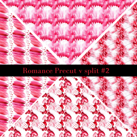 Romance precut VSplits -12x12 vinyl sheet (4 Variants)