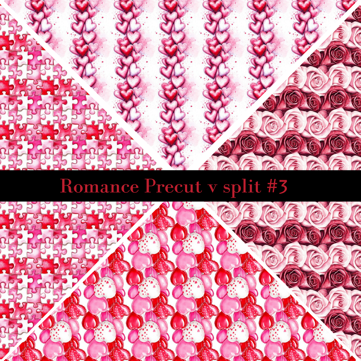 Romance precut VSplits -12x12 vinyl sheet (4 Variants)