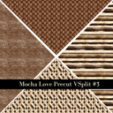Mocha Love precut VSplits -12x12 vinyl sheet (5 Variants)