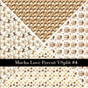 Mocha Love precut VSplits -12x12 vinyl sheet (5 Variants)