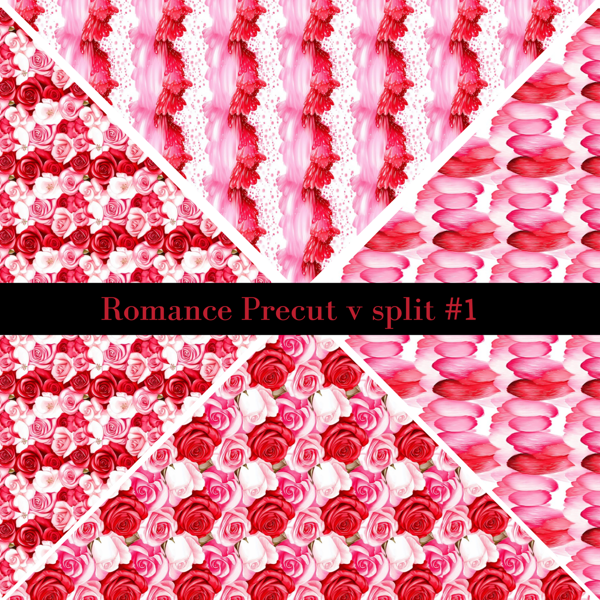 Romance precut VSplits -12x12 vinyl sheet (4 Variants)