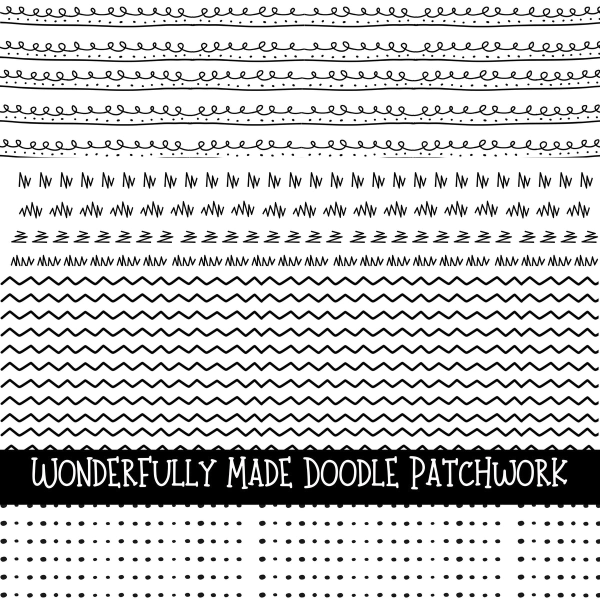Wonderfully Made Doodle Patchwork Set