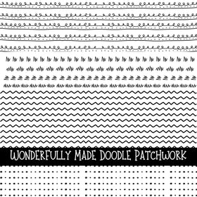 Wonderfully Made Doodle Patchwork Set
