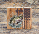 Woodgrain Fishing Vinyl Tumbler Wraps